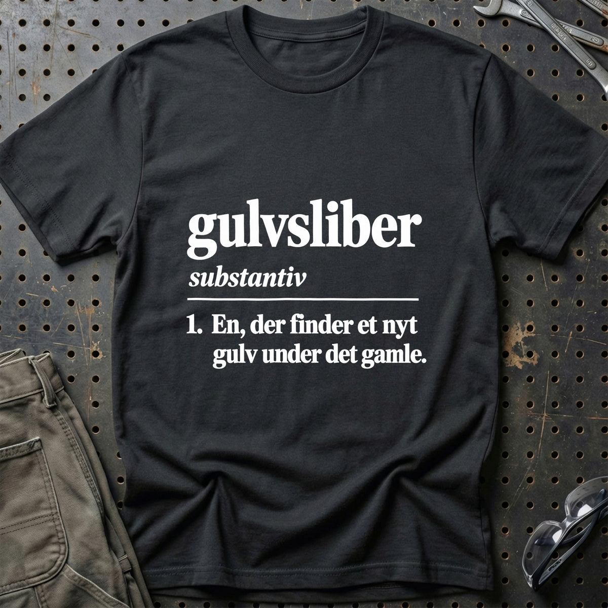
Gulvsliber – Definition T-Shirt – Sort