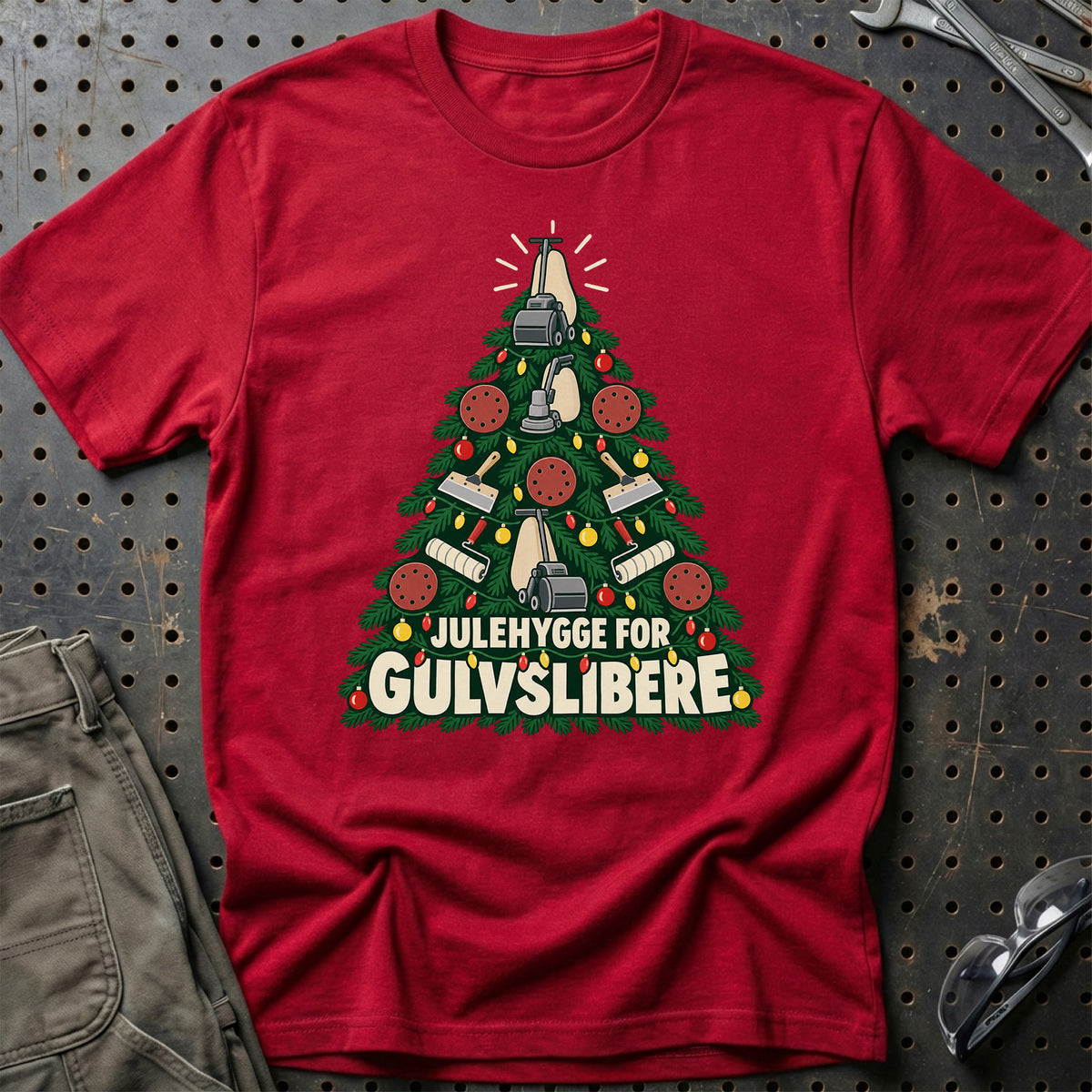 
Gulvsliber – Julehygge – Unisex T-Shirt – Rød