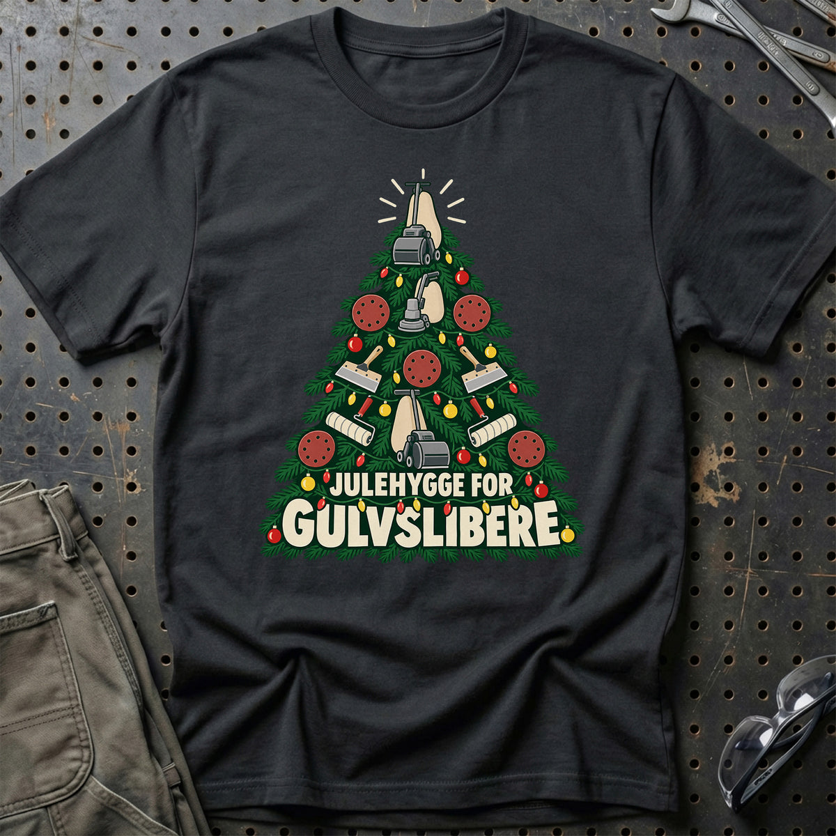 
Gulvsliber – Julehygge – Unisex T-Shirt – Sort