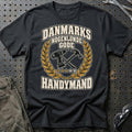 Handymand – Danmarks Nogenlunde Gode T-Shirt-Beklædning-Garage Culture-Sort-S-Garage Culture Shop- garage - man cave - merchandise