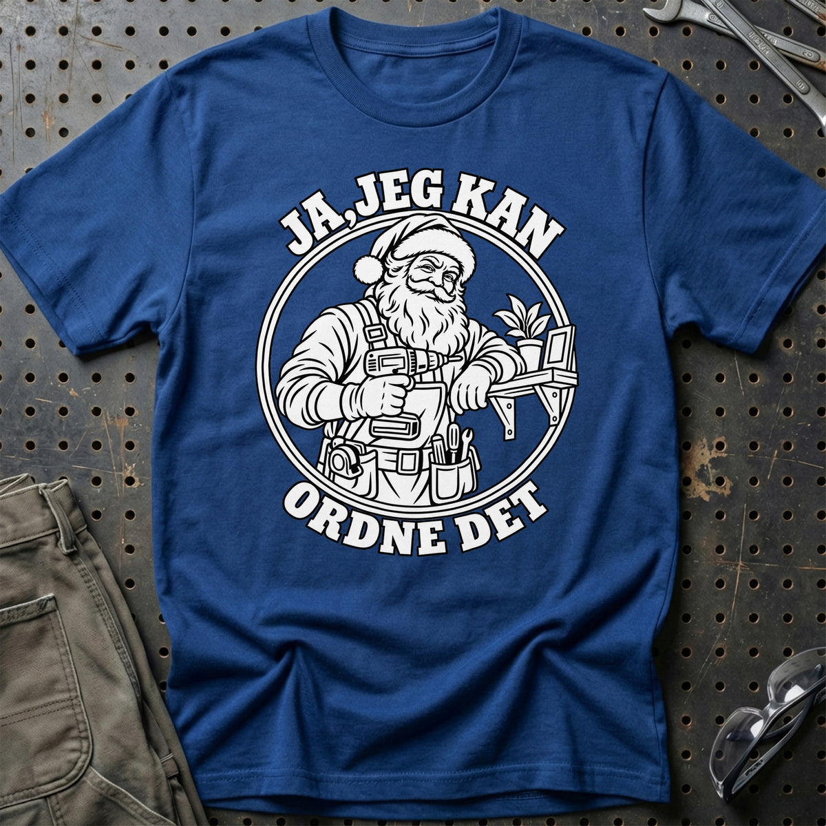 
Handymand – Santa Kan Det – Jul T-Shirt – Blå Royal