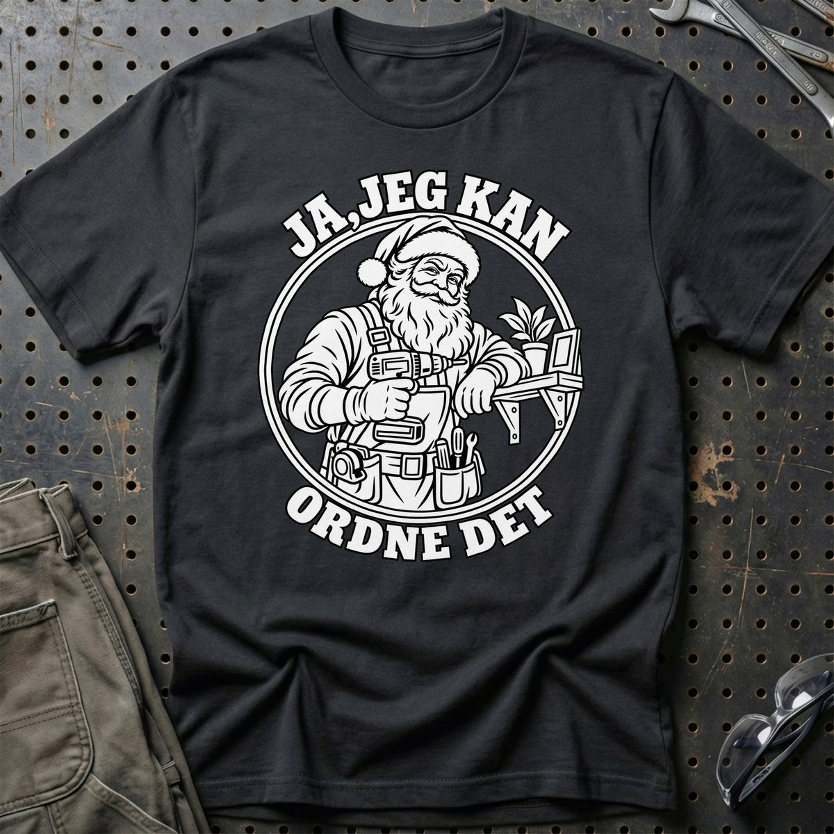 
Handymand – Santa Kan Det – Jul T-Shirt – Sort