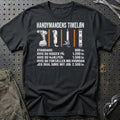 Handymandens Timeløn T-Shirt-Beklædning-Garage Culture-Sort-S-Garage Culture Shop- garage - man cave - merchandise