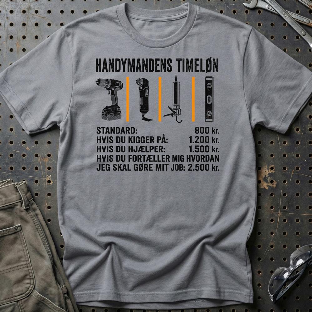 
Produktbillede af Handymandens Timeløn T-Shirt
