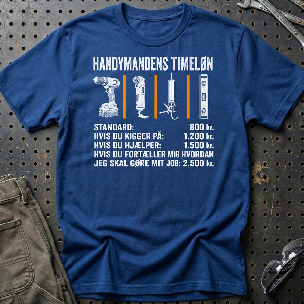 
Produktbillede af Handymandens Timeløn T-Shirt