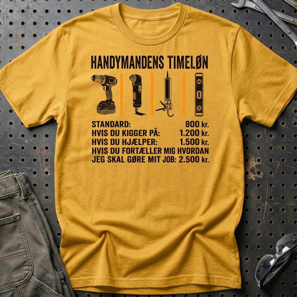 
Produktbillede af Handymandens Timeløn T-Shirt