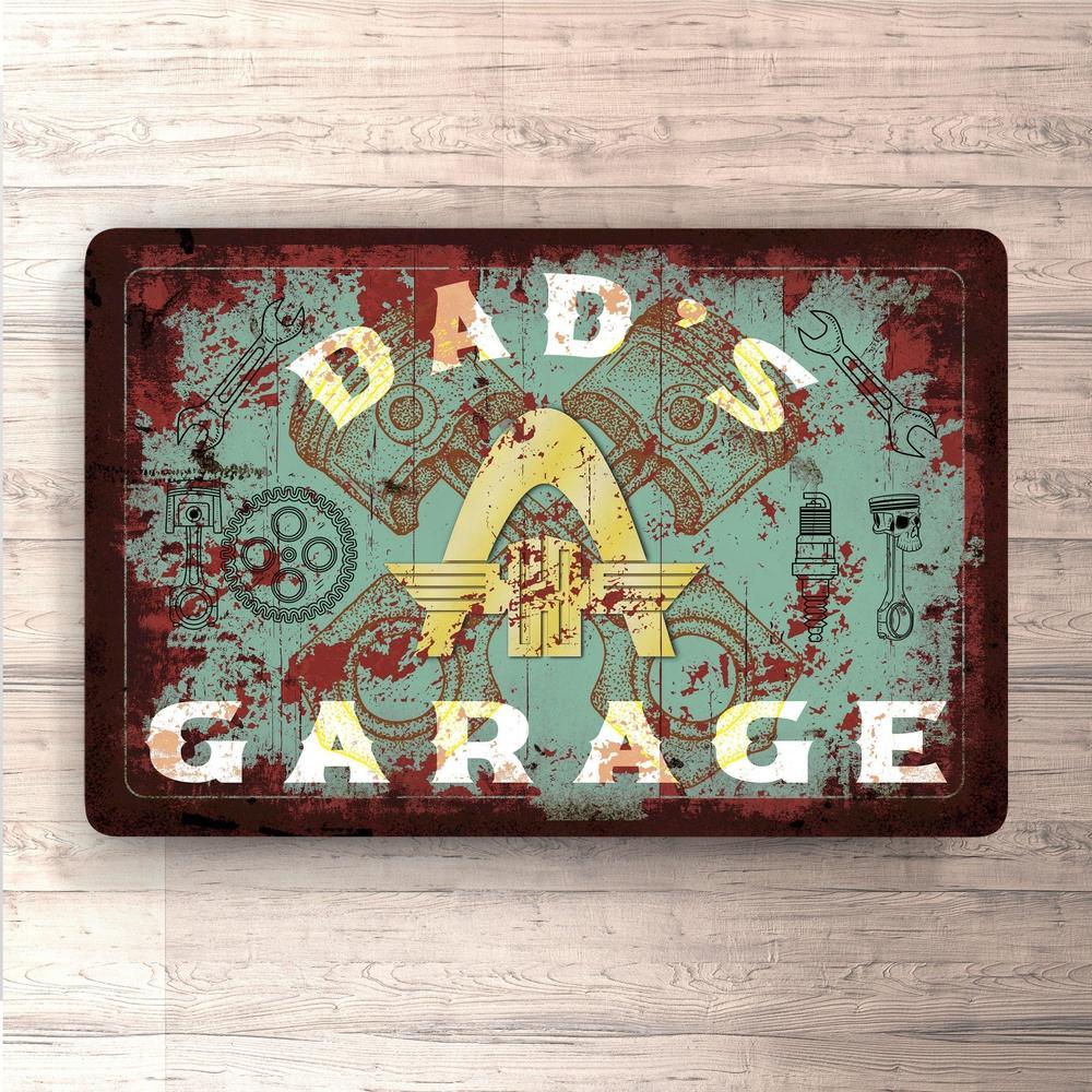 Hanomag Dads Garage Vintage Skilte, Musemåtte, Dørmåtte-Skilte-Hanomag-Garage Culture Shop- garage - man cave - merchandise