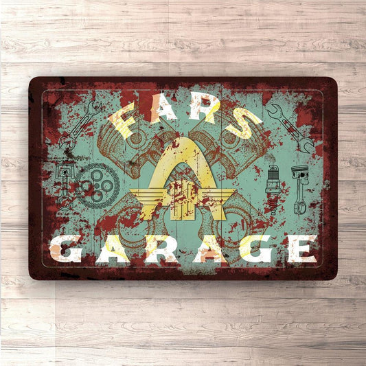 Hanomag Fars Garage Vintage Skilte, Musemåtte, Dørmåtte-Skilte-Hanomag-Garage Culture Shop- garage - man cave - merchandise