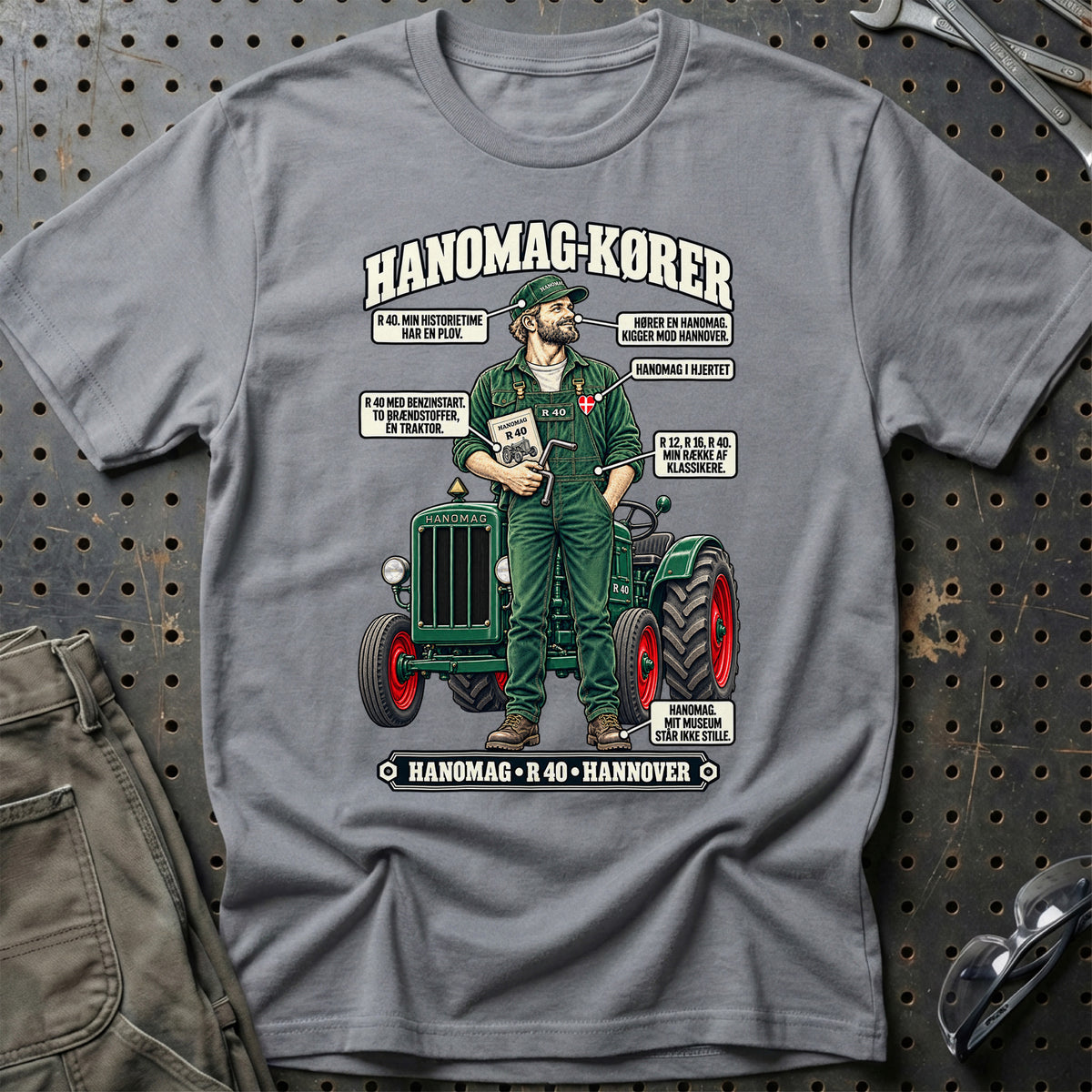
Hanomag-Kører T-Shirt – Grå Sport