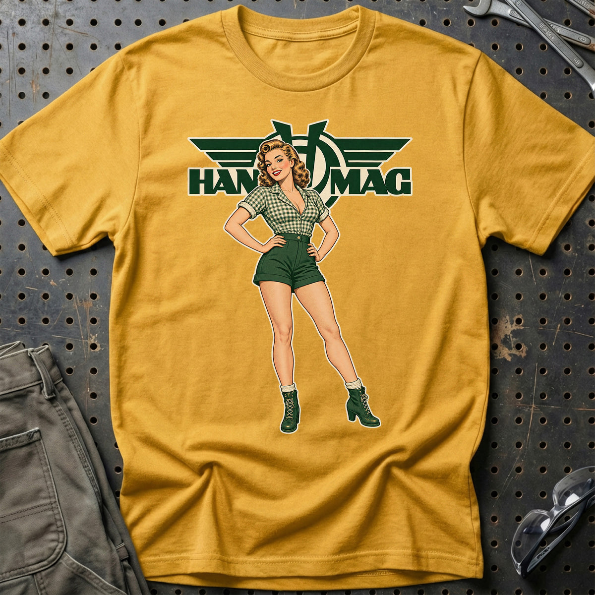 
Produktbillede af Hanomag Retro Pinup T-Shirt