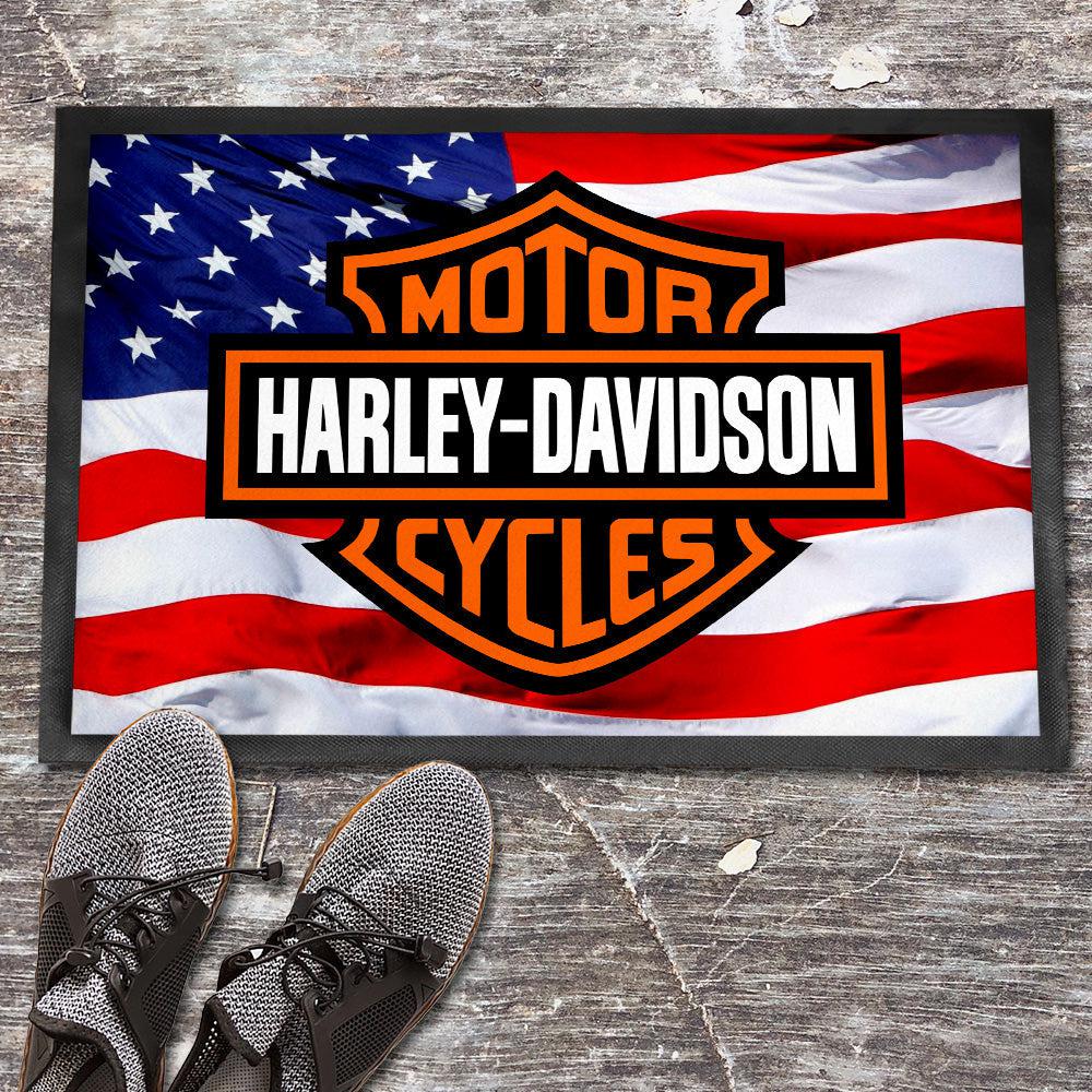 Harley Dørmåtte-Dørmåtte-Harley Davidson-Garage Culture Shop- garage - man cave - merchandise
