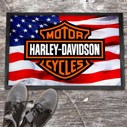 Harley Dørmåtte-Dørmåtte-Harley Davidson-Garage Culture Shop- garage - man cave - merchandise