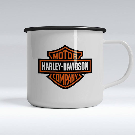 Harley Emaljekrus-Krus-Harley Davidson-Garage Culture Shop- garage - man cave - merchandise