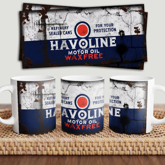 Havoline Motorolie Keramisk Krus-Krus-Motorolie-Garage Culture Shop- garage - man cave - merchandise