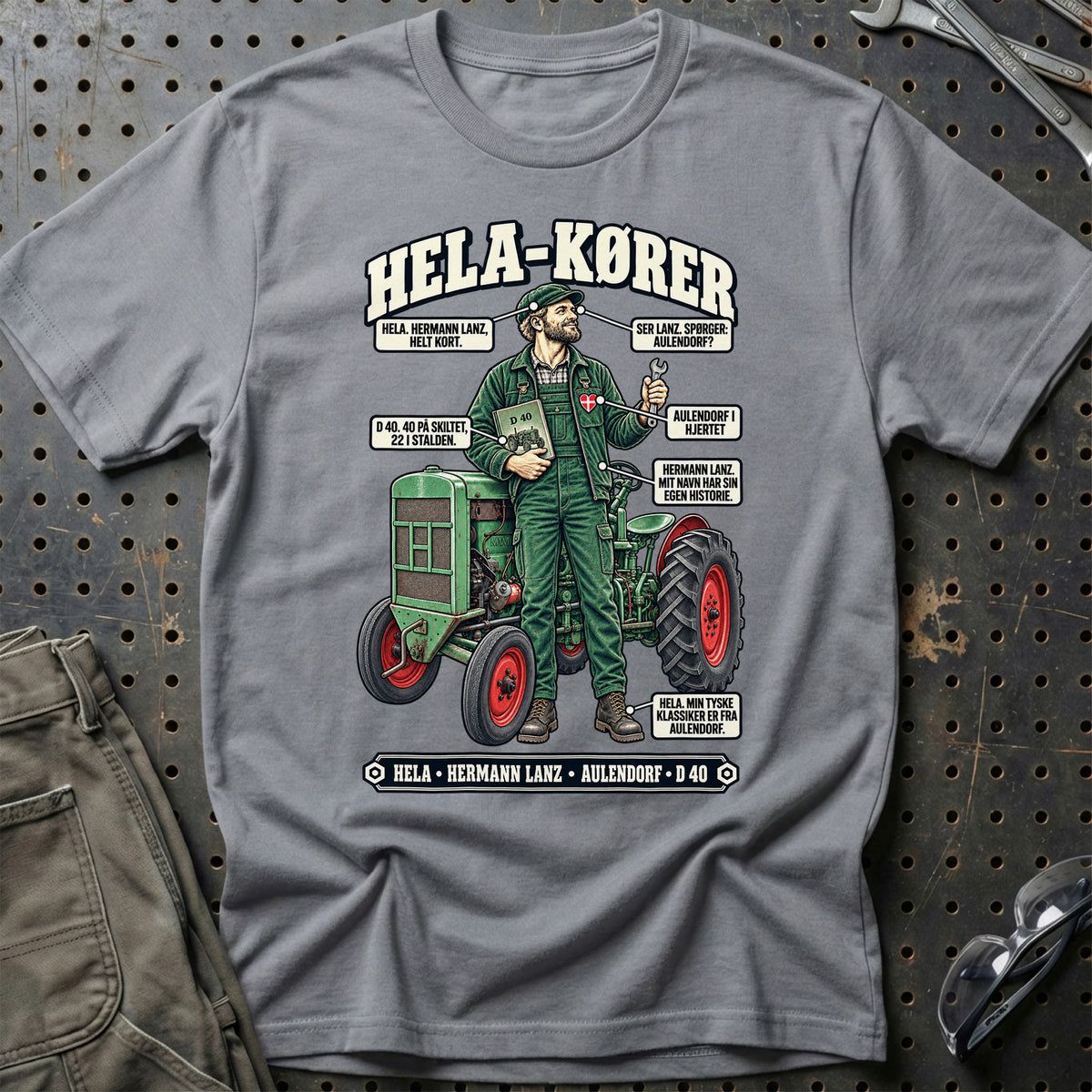 
Hela-Kører T-Shirt – Grå Sport