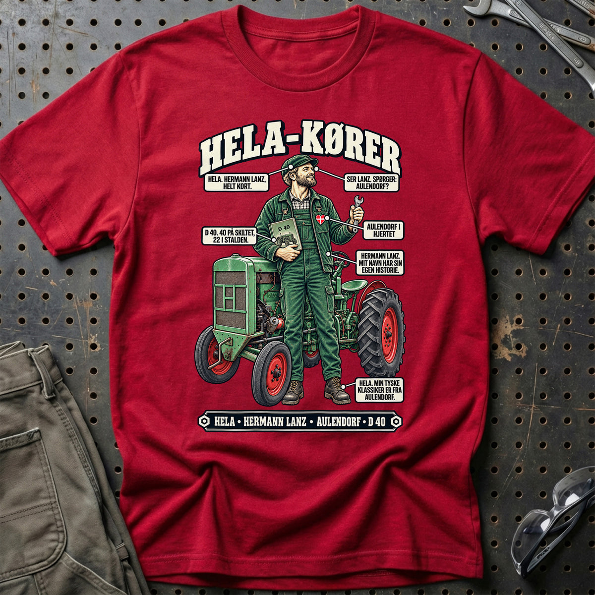 
Hela-Kører T-Shirt – Rød