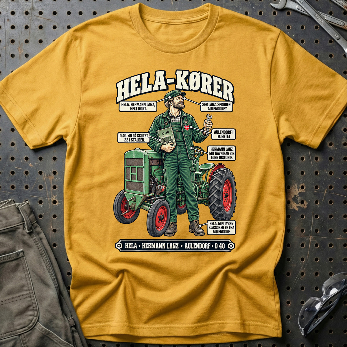 
Hela-Kører T-Shirt – Guld