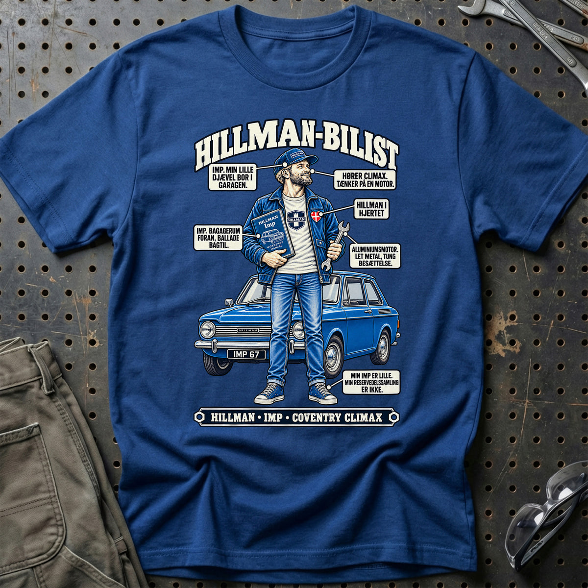 
Hillman-Bilist T-Shirt – Blå Royal