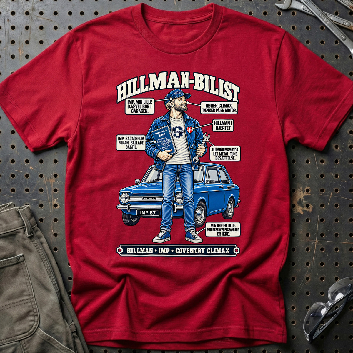 
Hillman-Bilist T-Shirt – Rød
