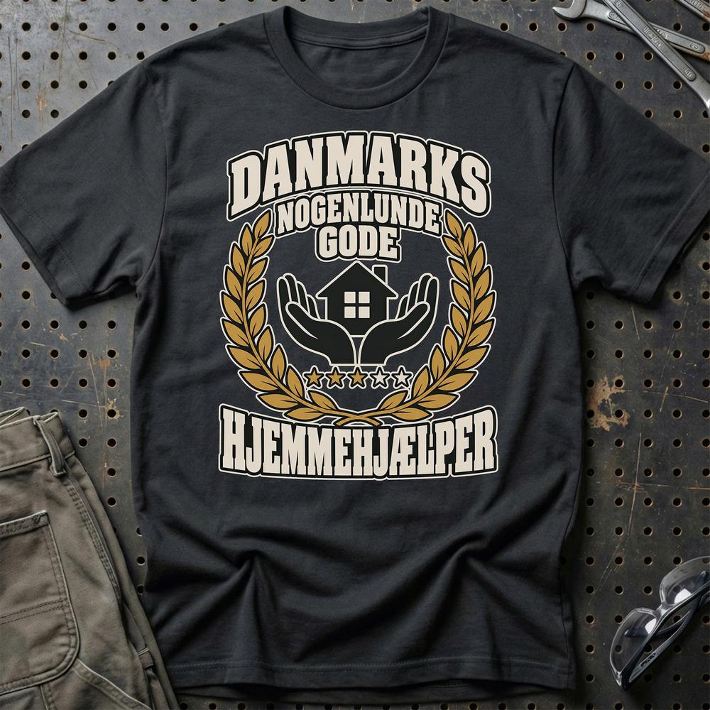 
Produktbillede af Hjemmehjælper – Danmarks Nogenlunde Gode T-Shirt