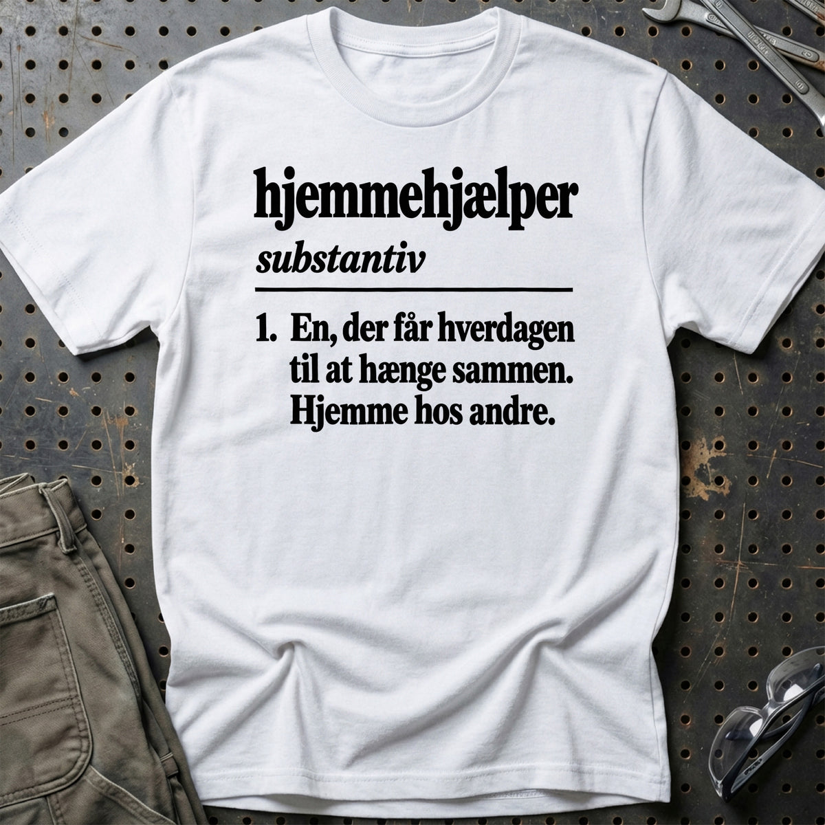 
Hjemmehjælper – Definition T-Shirt – Hvid
