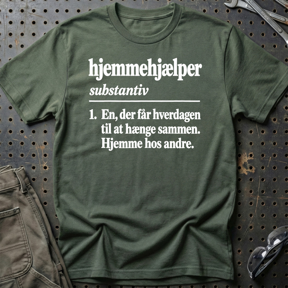 
Hjemmehjælper – Definition T-Shirt – Grøn Militær
