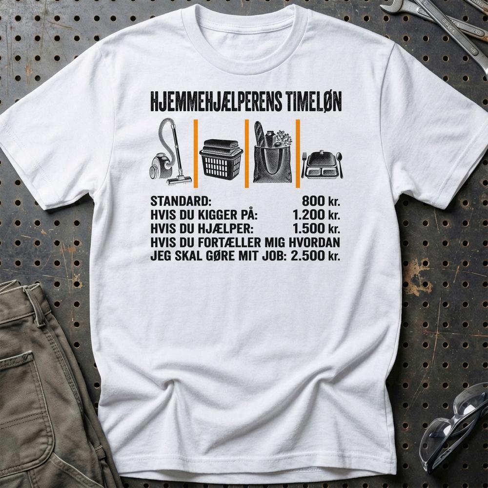 
Produktbillede af Hjemmehjælperens Timeløn T-Shirt