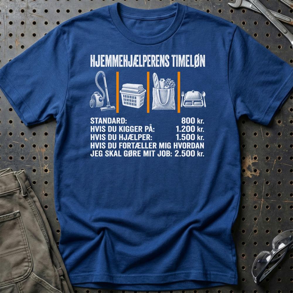 
Produktbillede af Hjemmehjælperens Timeløn T-Shirt