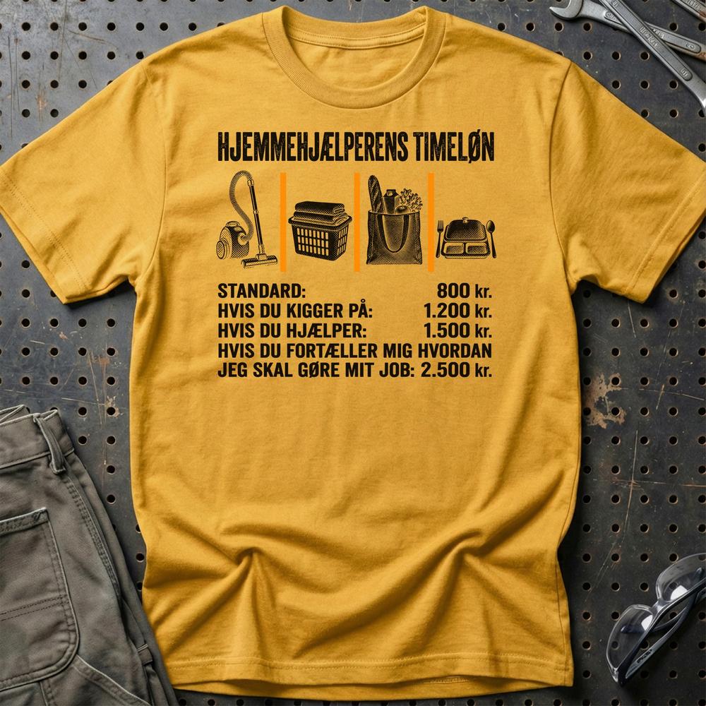
Produktbillede af Hjemmehjælperens Timeløn T-Shirt