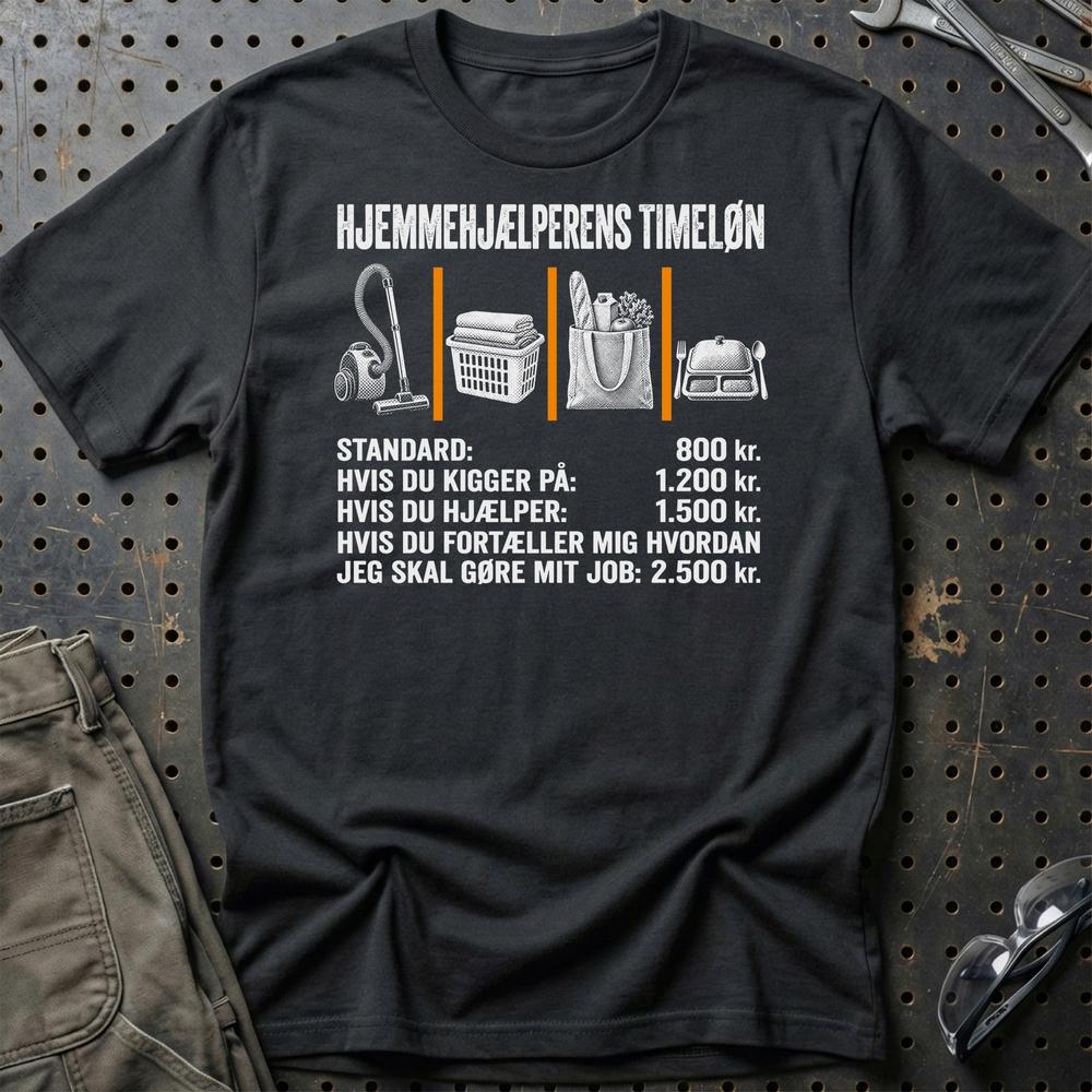 
Produktbillede af Hjemmehjælperens Timeløn T-Shirt