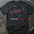 Hjerterytme & Hestekræfter Rhytm & Revs T-Shirt-Beklædning-Garage Culture-Sort-S-Garage Culture Shop- garage - man cave - merchandise