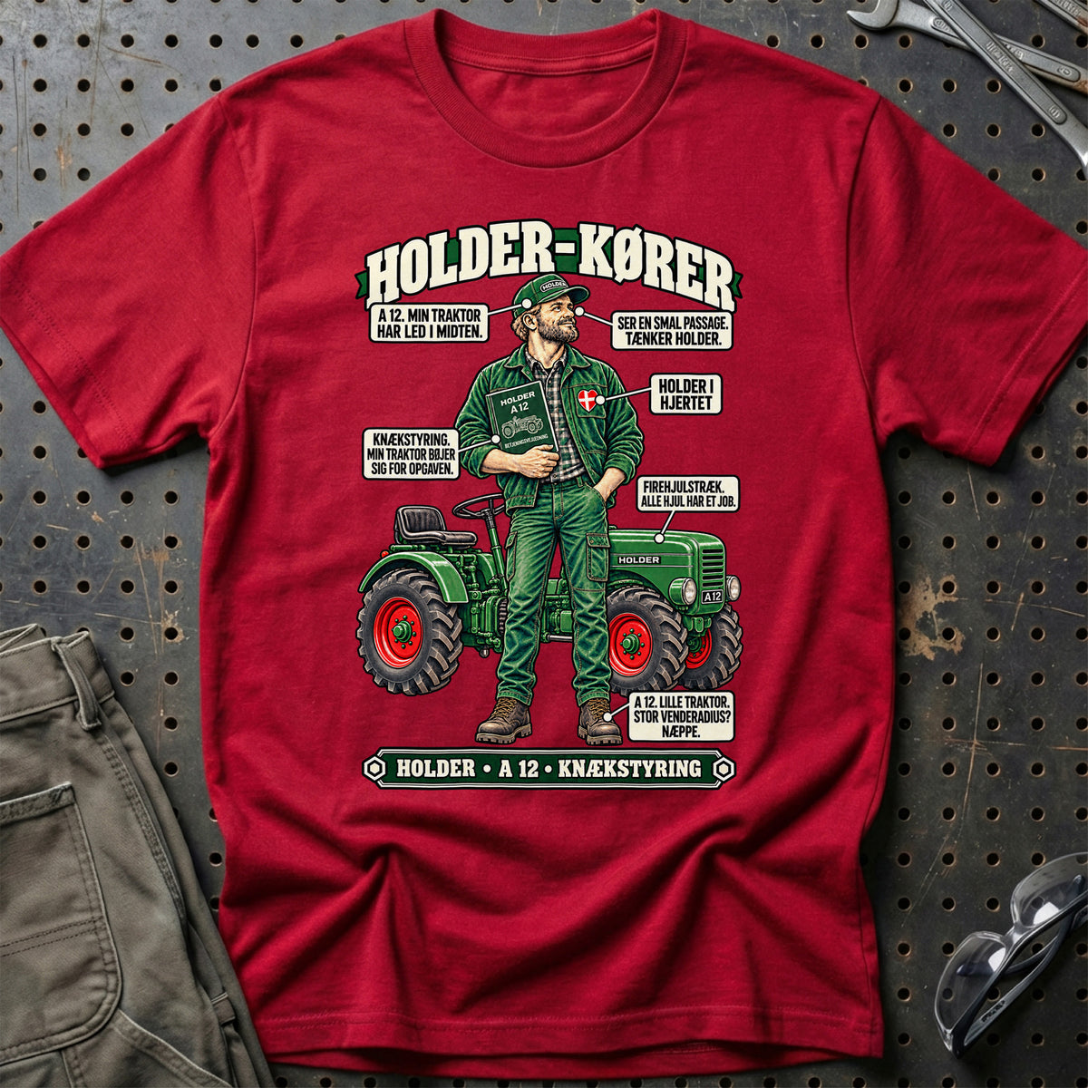 
Holder-Kører T-Shirt – Rød