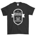 Honda All Cars Were Created Equal Then God Made Honda T-Shirt-Beklædning-Honda-Sort-S-Garage Culture Shop- garage - man cave - merchandise