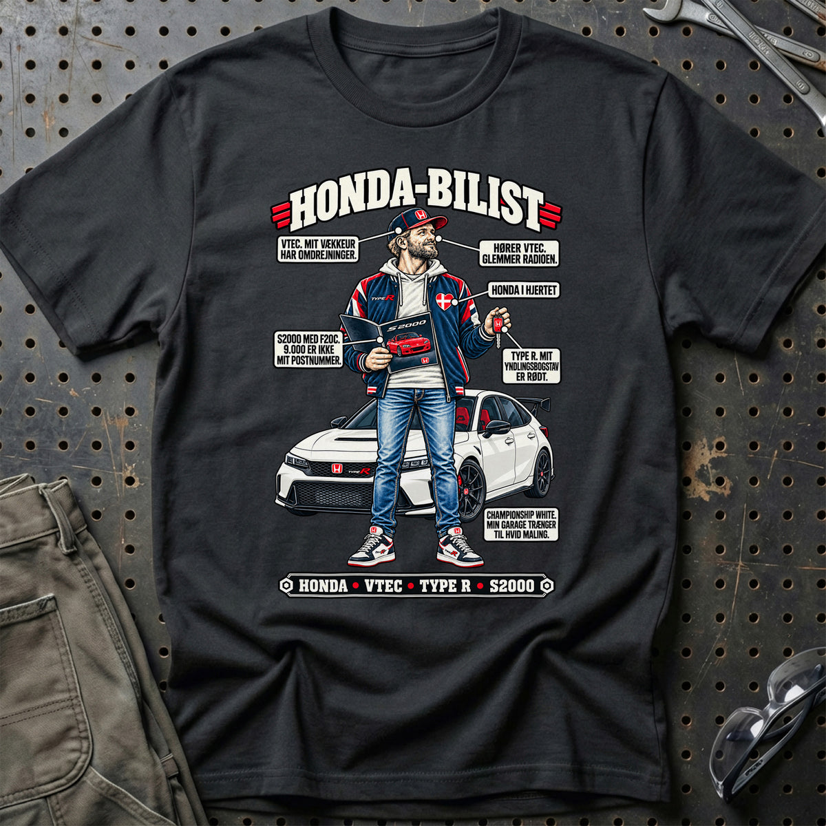 
Honda-Bilist T-Shirt – Sort