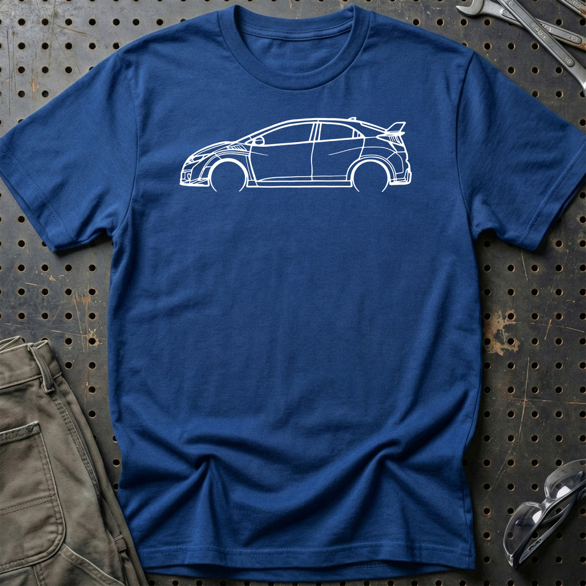 
Produktbillede af Honda Civic Type R 2017 Outline T-Shirt