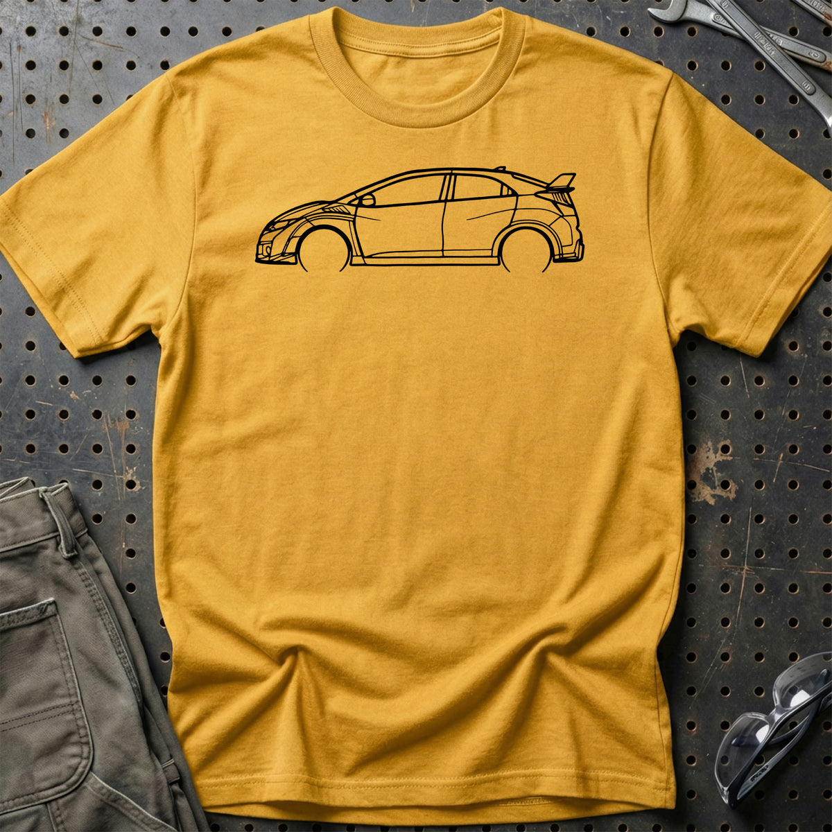 
Produktbillede af Honda Civic Type R 2017 Outline T-Shirt