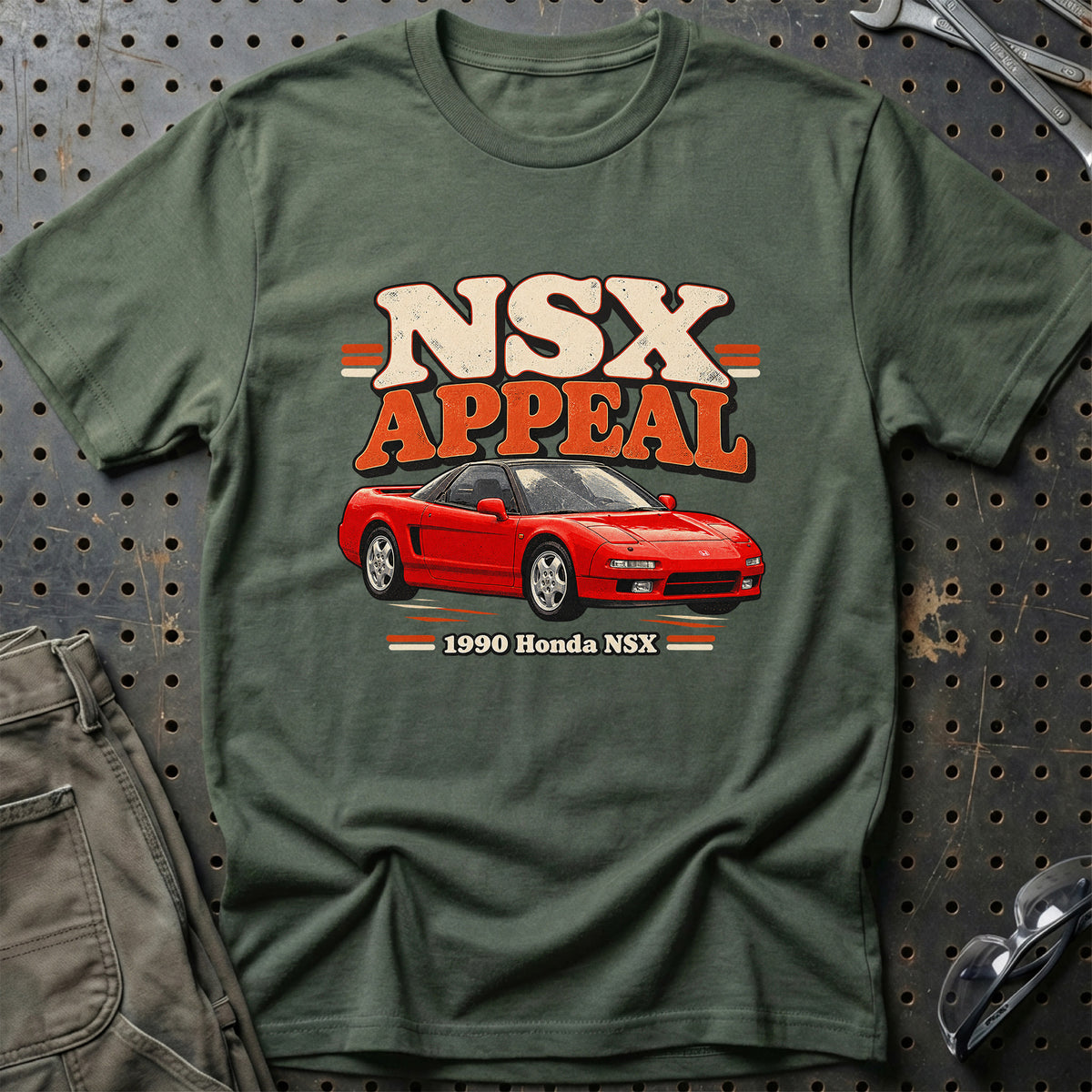 
Honda NSX 1990 – NSX Appeal T-Shirt – Grøn Militær