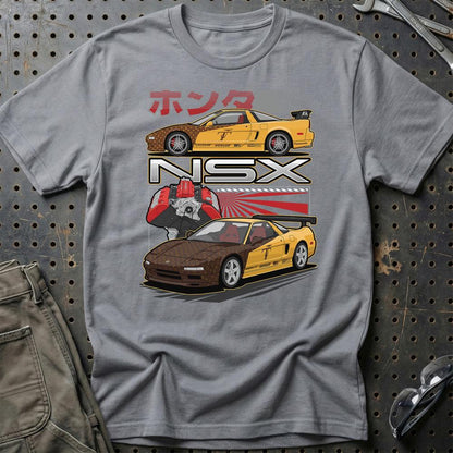 Honda NSX Fast And Furios Cars - Unisex T-Shirt-Beklædning-Honda-Grå Sport-S-Garage Culture Shop- garage - man cave - merchandise