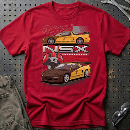 Honda NSX Fast And Furios Cars - Unisex T-Shirt-Beklædning-Honda-Rød-S-Garage Culture Shop- garage - man cave - merchandise