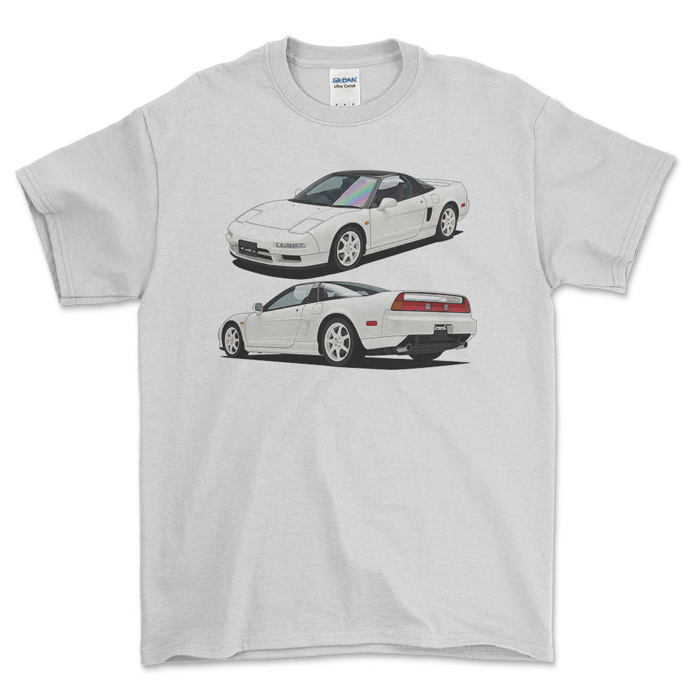 Honda NSX-R 1995 - Unisex T-Shirt-Beklædning-Honda-Hvid-S-Forside-Garage Culture Shop- garage - man cave - merchandise