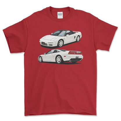 Honda NSX-R 1995 - Unisex T-Shirt-Beklædning-Honda-Rød-S-Forside-Garage Culture Shop- garage - man cave - merchandise