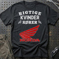 Honda Rigtige Kvinder Kører T-Shirt-Beklædning-Honda-Sort-S-Garage Culture Shop- garage - man cave - merchandise