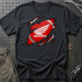 Honda Ripped T-Shirt-Beklædning-Honda-Sort-S-Garage Culture Shop- garage - man cave - merchandise