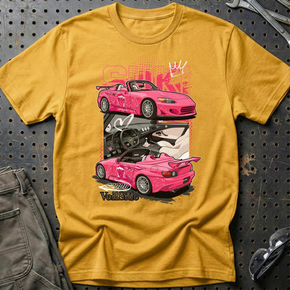 Honda S2000 Suki Fast And Furios Cars - Unisex T-Shirt-Beklædning-Honda-Guld-S-Garage Culture Shop- garage - man cave - merchandise