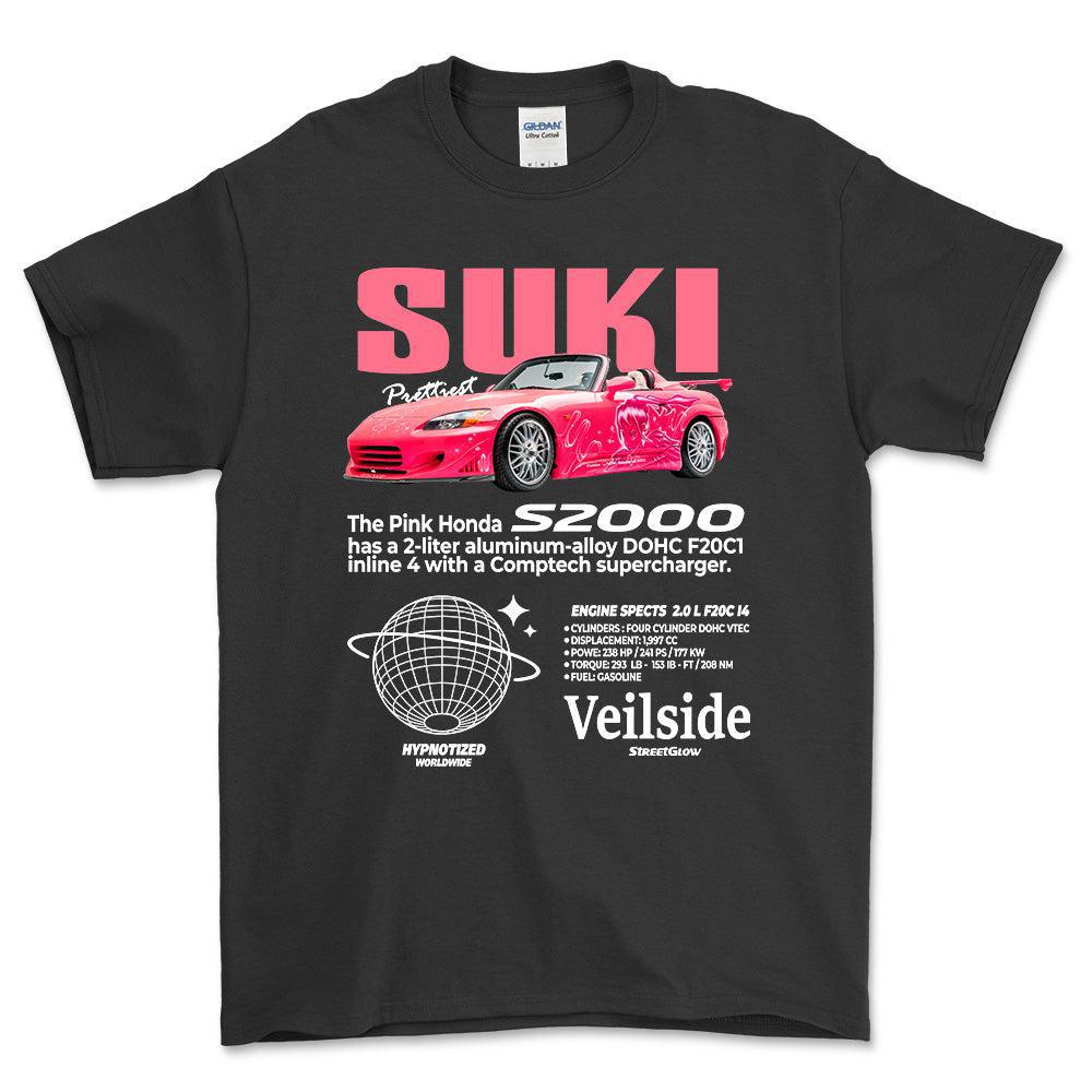 Honda S2000 - Unisex T-Shirt , Bomuld-Beklædning-Honda-Sort-S-Forside-Garage Culture Shop- garage - man cave - merchandise