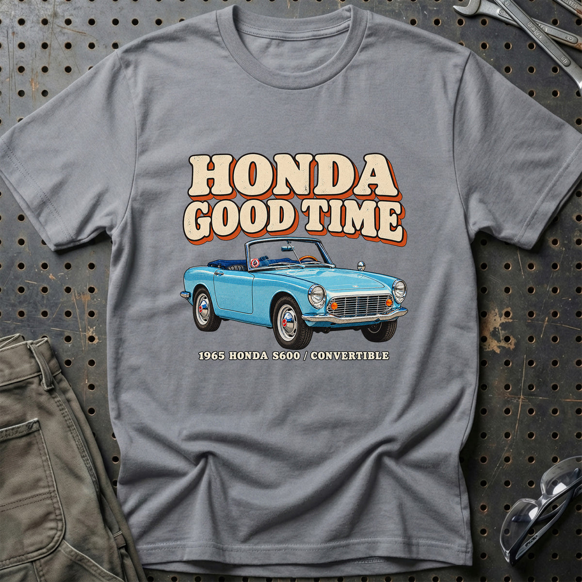 
Honda S600 Convertible 1965 – Honda Good Time T-Shirt – Grå Sport