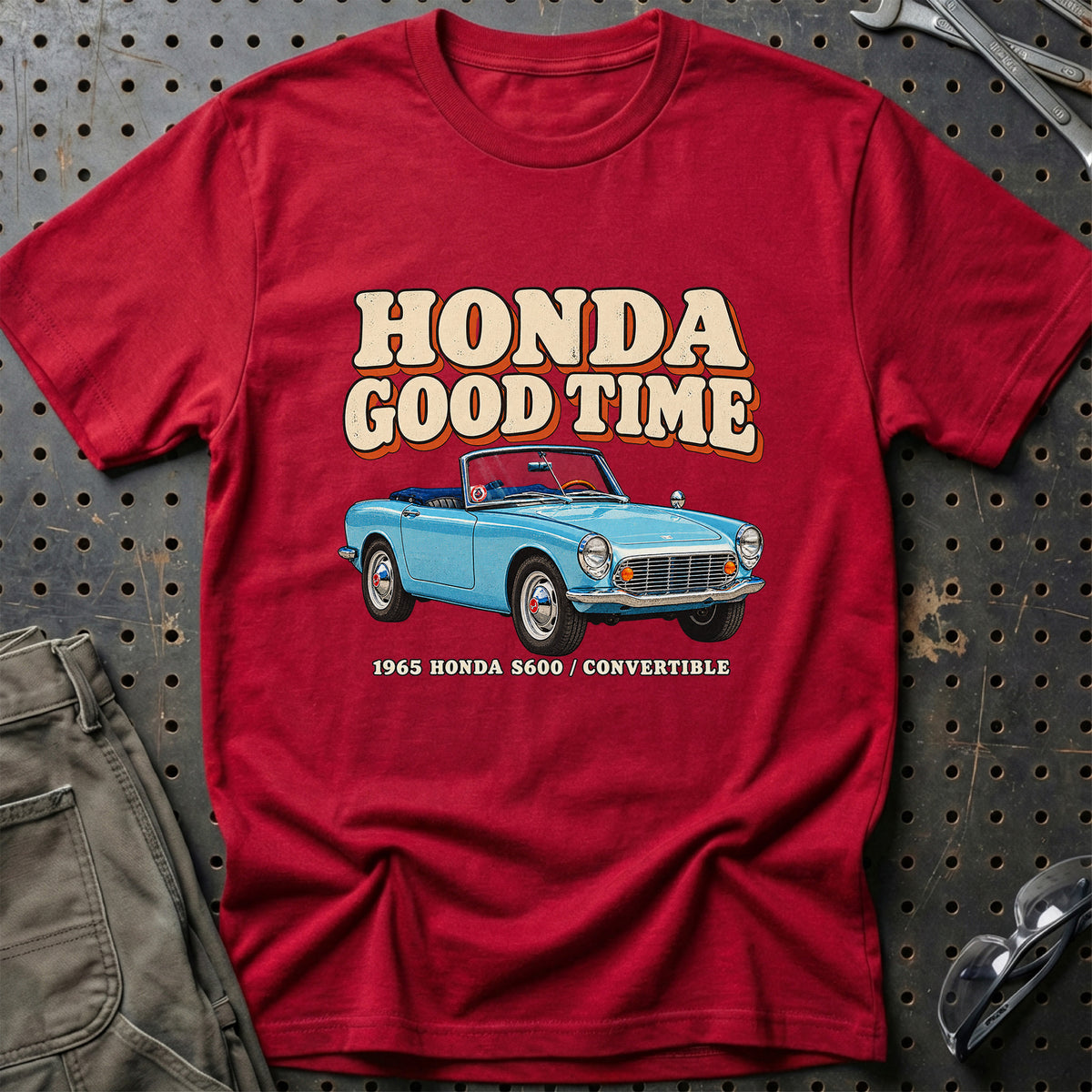 
Honda S600 Convertible 1965 – Honda Good Time T-Shirt – Rød