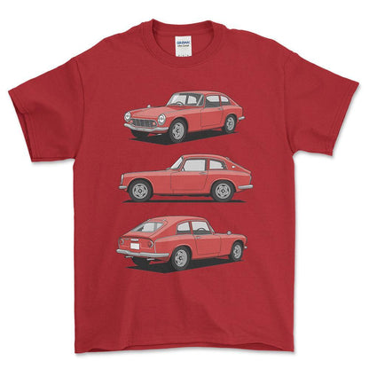 Honda S600 Coupe - Unisex T-Shirt-Beklædning-Honda-Rød-S-Forside-Garage Culture Shop- garage - man cave - merchandise
