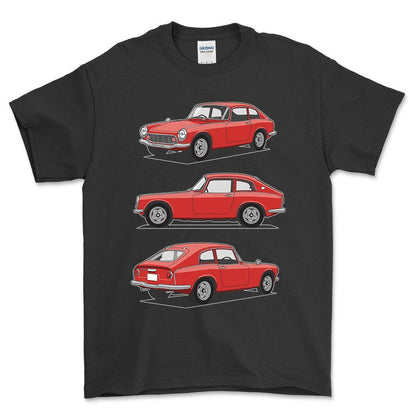 Honda S600 Coupe - Unisex T-Shirt-Beklædning-Honda-Sort-S-Forside-Garage Culture Shop- garage - man cave - merchandise
