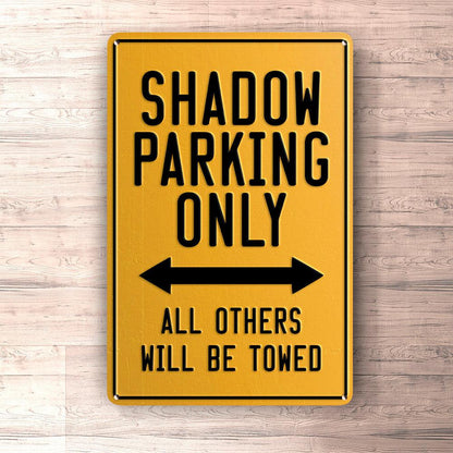 Honda Shadow Parking Only Skilte, Musemåtte, Dørmåtte , Plakat-Parking skilte-Honda-Garage Culture Shop- garage - man cave - merchandise